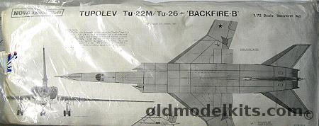 Nova 1/72 Tupolev Tu-22M / Tu-26 Backfire B plastic model kit